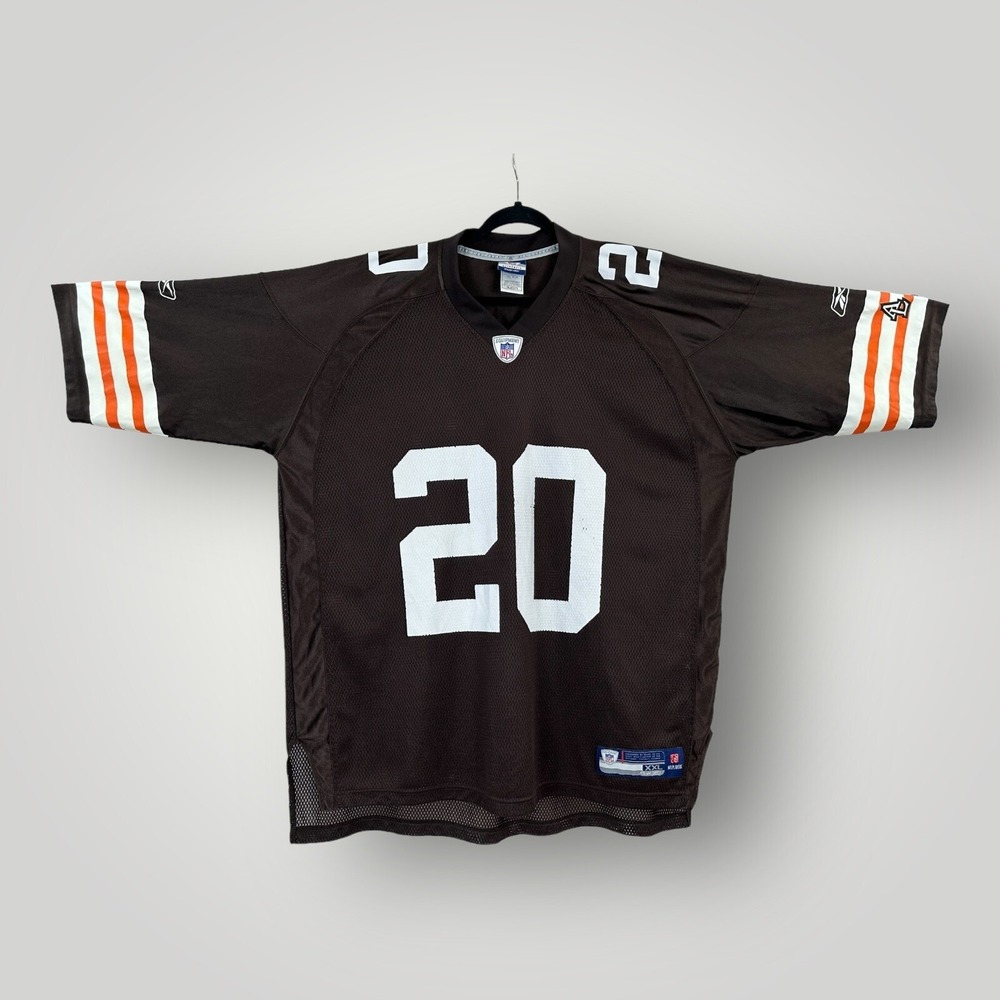 Reebok‎ NFL Mike Adams Cleveland Browns #20 NFL Football Licensed Jersey 2XL